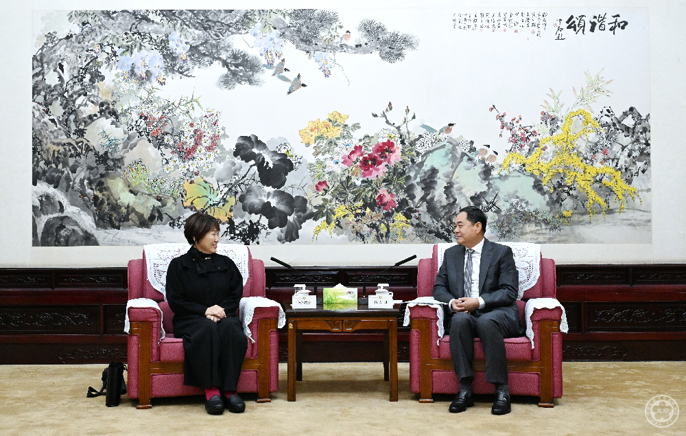 杨万明会长会见日本众议院议员阿部俊子